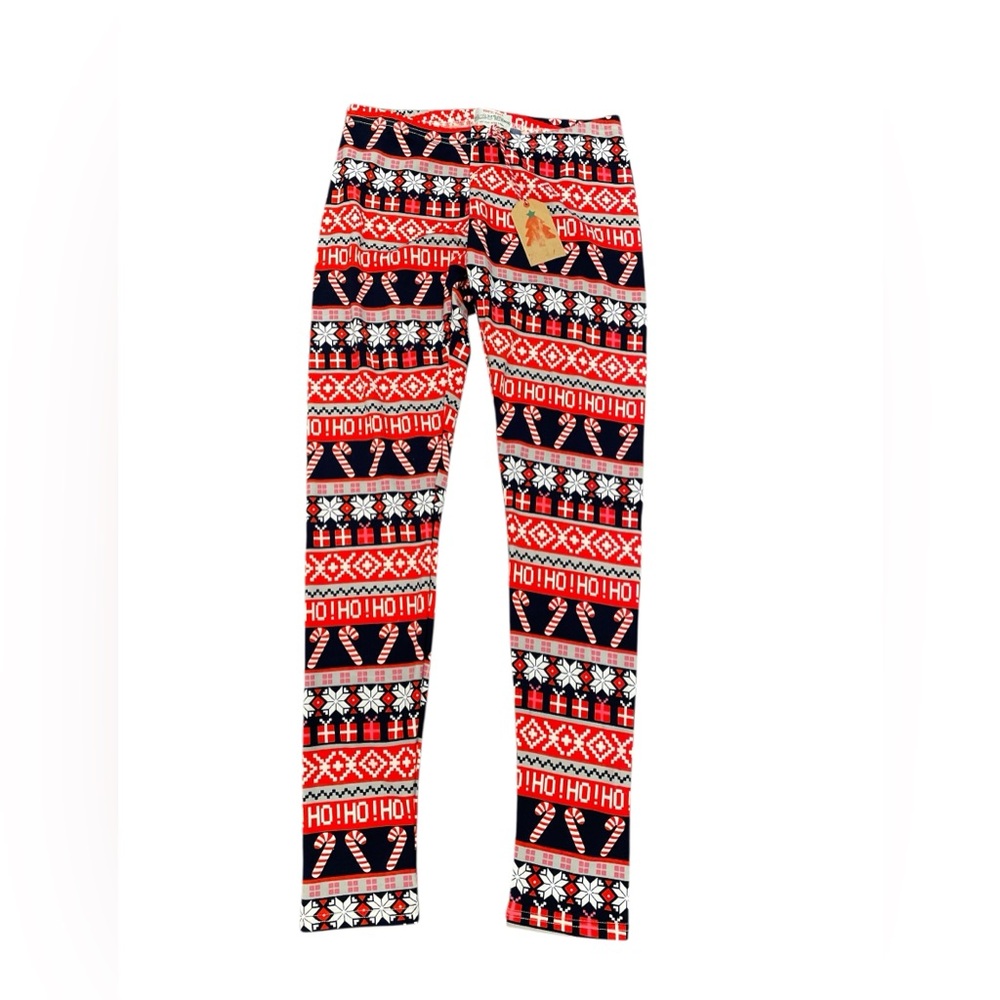 Poof Women’s Leggings/Pajama Pants Christmas Print Size S/M